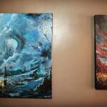 Where coffee meets canvas! Our cafe features many local artists work. #ArtInEverySip (4)